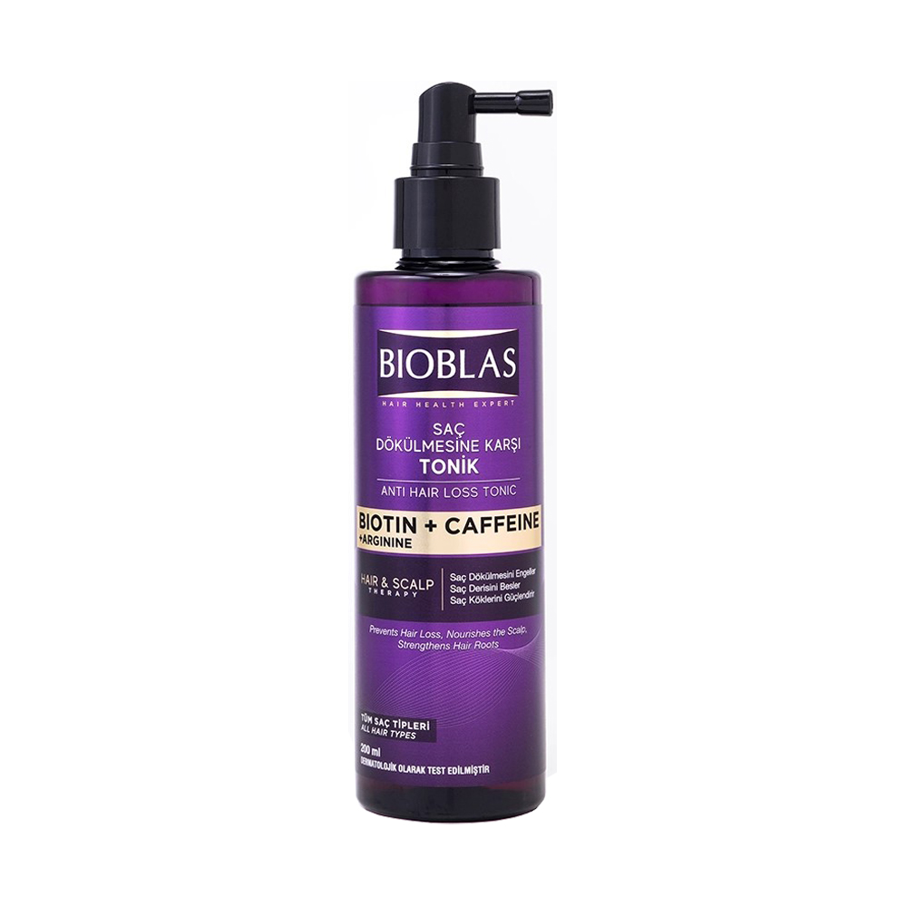 Bioblas Tonic Împotriva Căderii Părului cu Biotină, Cafeină și Arginină, 200 ml